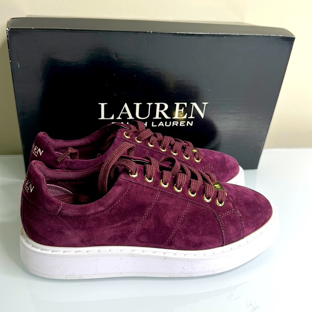 Ralph Lauren Angeline SK suede sneakers
